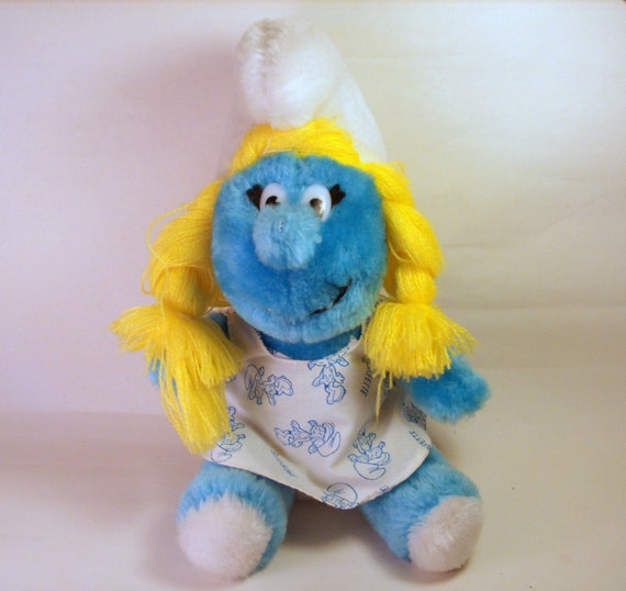 vintage smurf plush