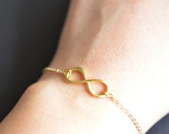 30% 0FF, Infinity bracelet, Gift, Anniversary gift, wedding jewelry, bridesmaid gift, gold bracelet, silver bracelet, dainty bracelet