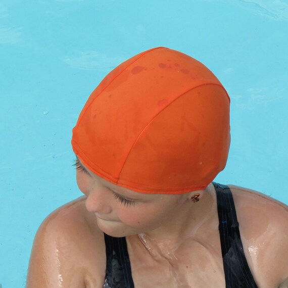 Lycra SWiM CaP ORANGE Sizes Baby Child Adult XL