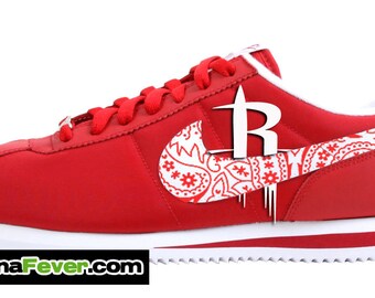 nike cortez red bandana