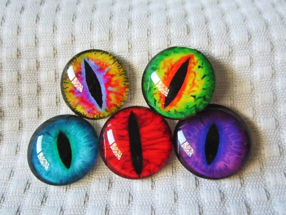 Items Similar To Glass Eyes For Jewelry Making And Crafts 25mm Cabochons On Etsy 6258