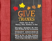 Printable Chalk style Thanksgiving Holiday Invitation-DIY Il_170x135