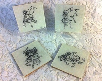 Handmade Fairy Coasters