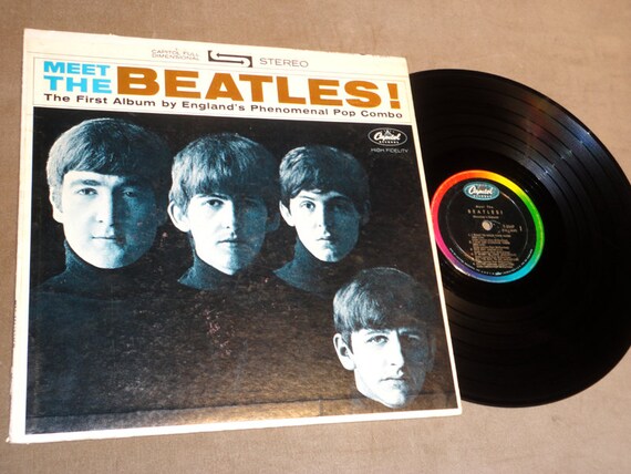 Vintage Original 1st Meet The BEATLES ST 2047 Brown Letter