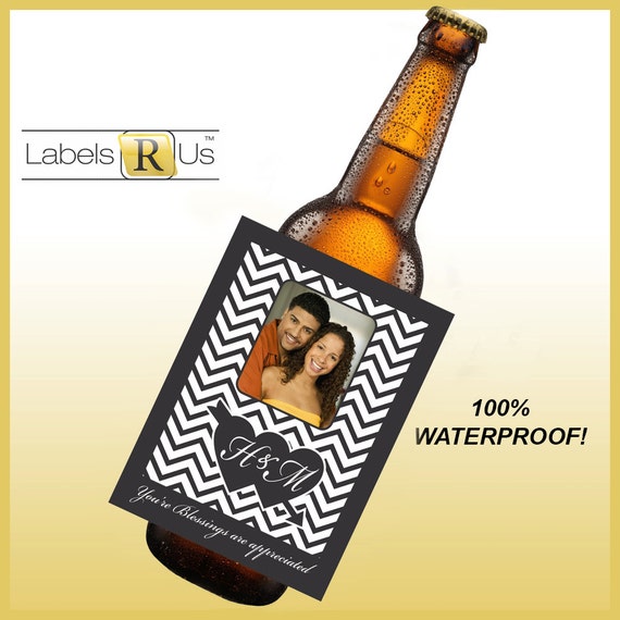 12 Wedding Beer Bottle Labels - Beer Labels - Custom Beer Bottle Labels - Waterproof Beer Labels - Personalized With Your Photo! Il_570xn