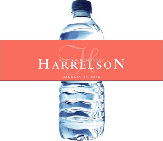 30 Wedding Water Bottle Labels - Need a different quantity? Click on the "choose total" tab to see all pricing Il_570xn