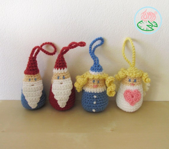 items similar to amigurumi christmas ornaments 4 designs items similar to amigurumi christmas ornaments 4 designs