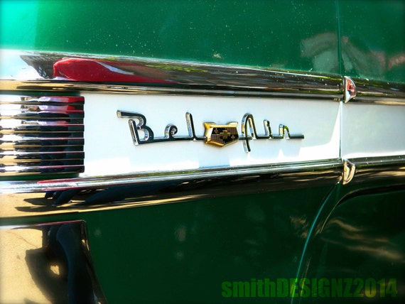 1950's Chevy Bel Air Photography Vintage Car Photo Retro