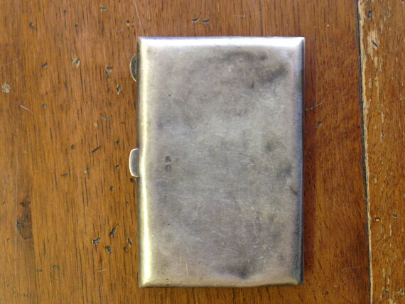 Very Old Vintage Sterling Silver Business Card Holder