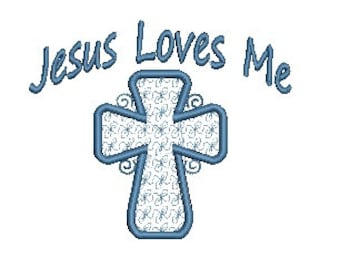 Cross Embroidery Design, Jesus Design, Machine Embroidery Design (521) Instant Download