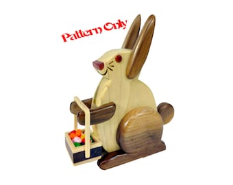 The Bunny Candy Dispenser Scroll Saw Pattern w/ Video Instructions (Digital version)