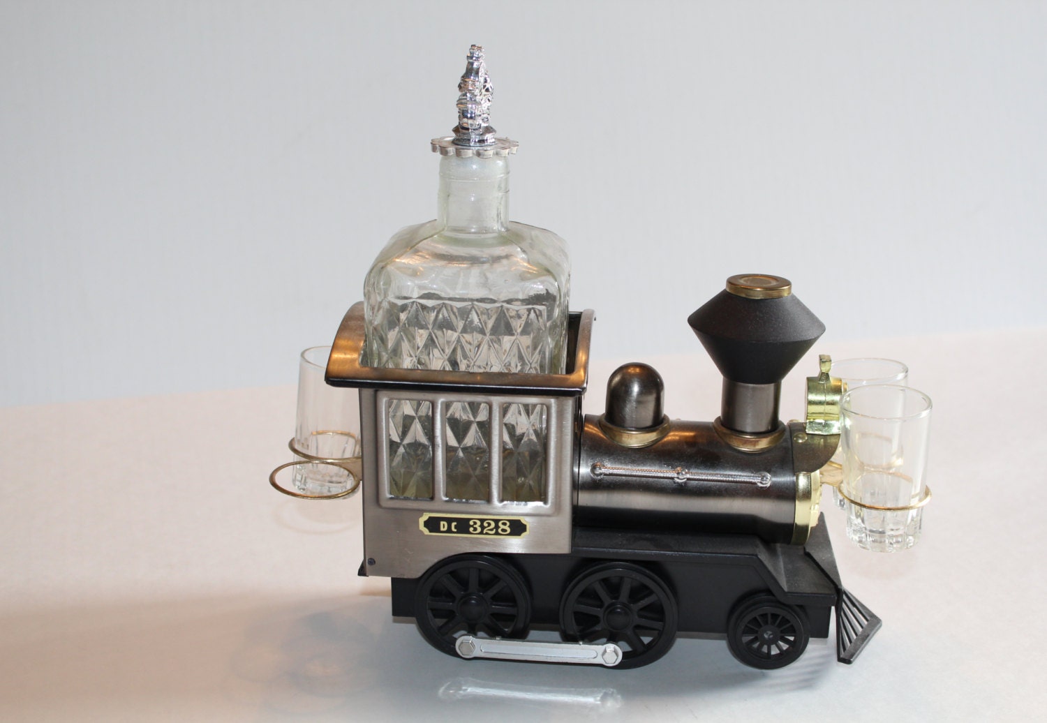 Vintage Musical Train Liquor Decanter