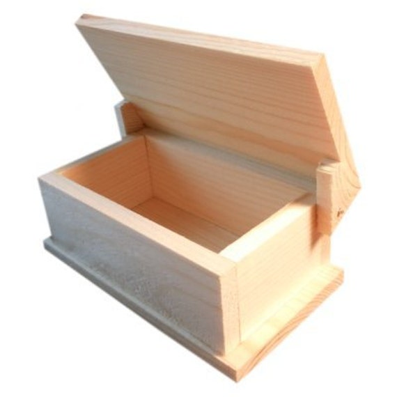 Treasure Chest Wood Craft Kit by CraftKitsAndSupplies on Etsy