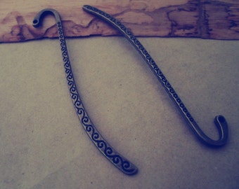 6pcs Antique Bronze Bookmark Pendant Charm 14mmx86mm