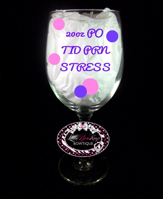 Medical Field Wine GlassPersonalized Wine GlassNurse Wine