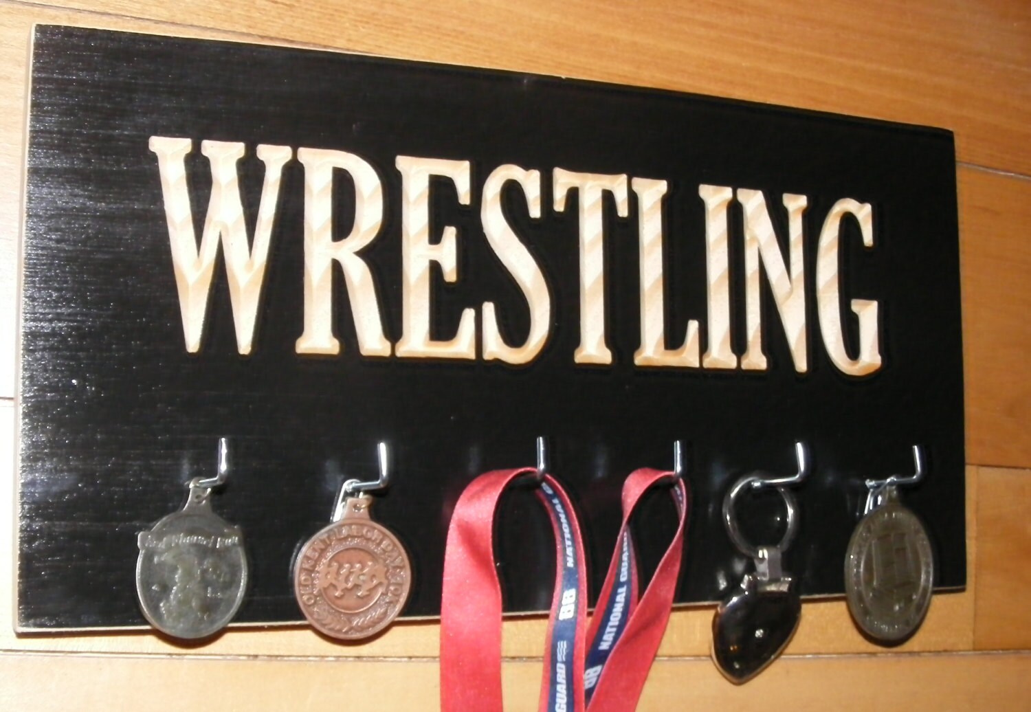 Wrestling Medals Hanger : Wrestling Medal Display Rack