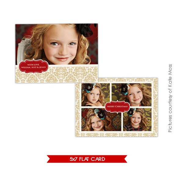 INSTANT DOWNLOAD Holiday Card Template Gold INSTANT DOWNLOAD Holiday Card Template Gold