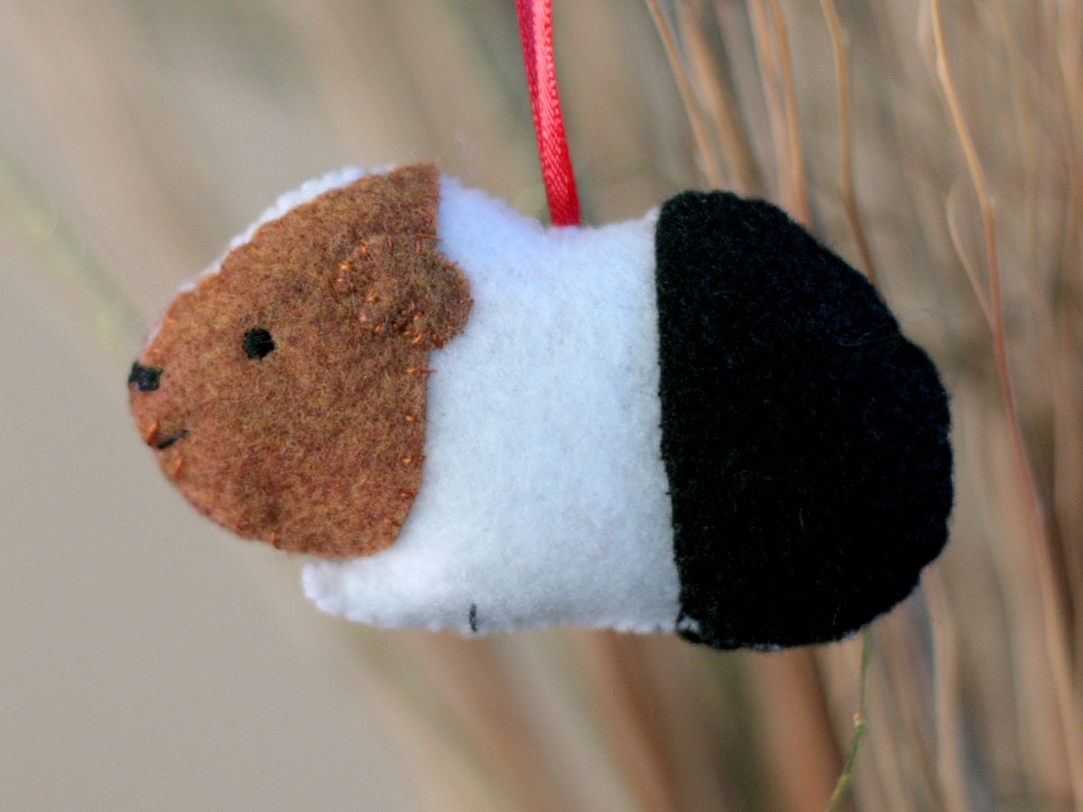 Cute Felt Guinea Pig Ornament
