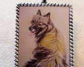 Keeshond pendant/charm - may be personalized