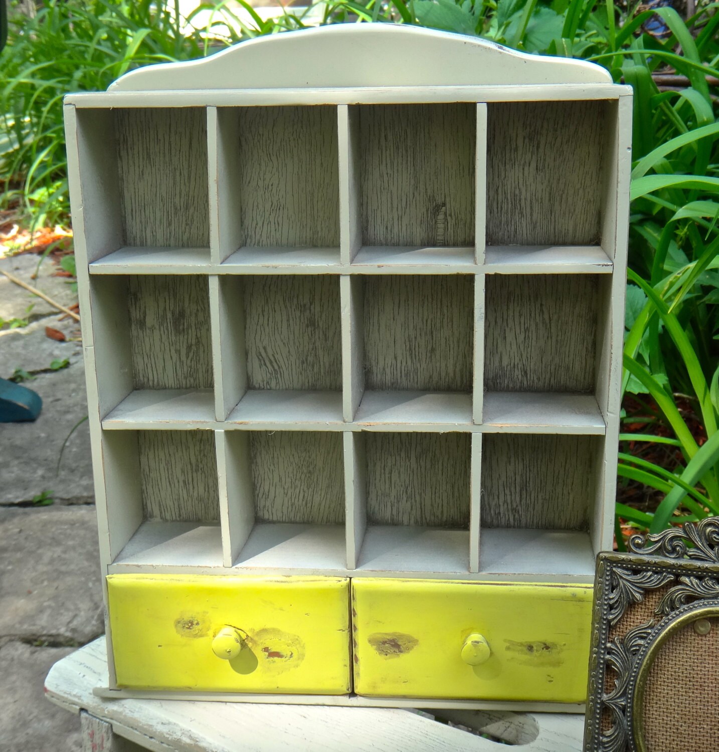 Cubby Shelf Knick Knack Shelf Curio Vintage