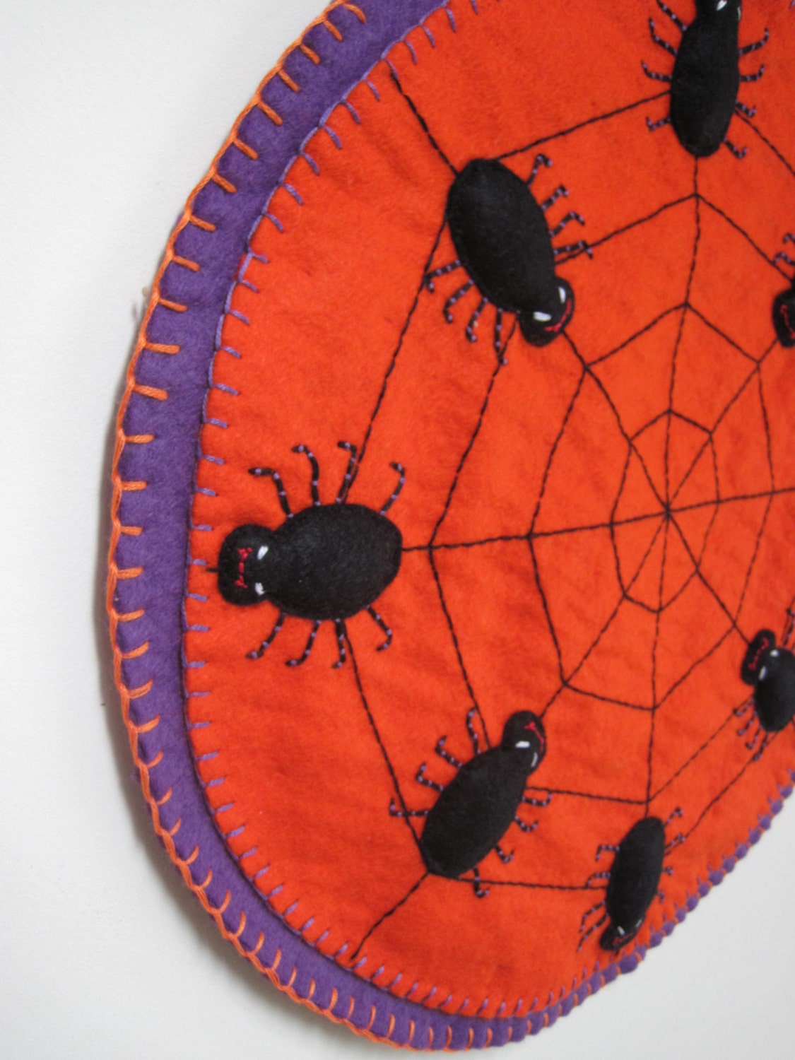 Pdf Pattern Halloween Penny Rug Wool Applique Sewing Tutorial