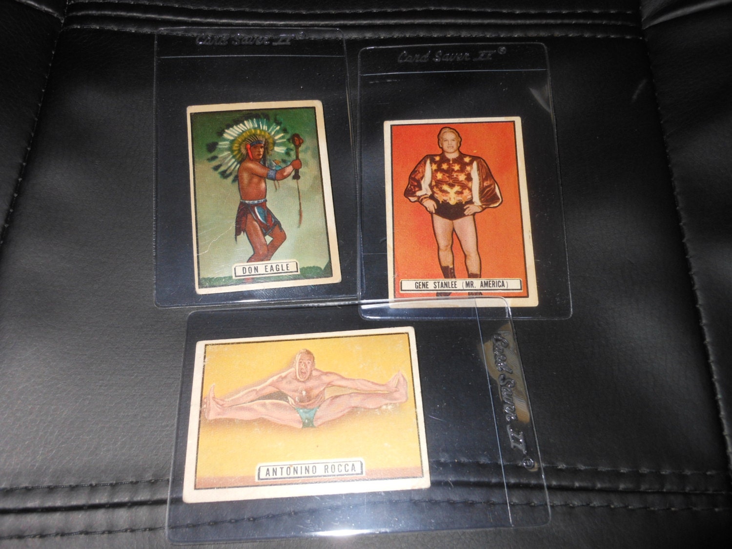 1951 rare wrestling trading cards Gene by AllNightGarageSale