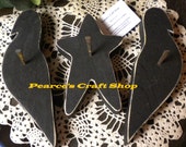 Crows and Star Rusty Nail Wall Decor Hangers Set of 3