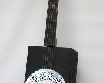 Vintage Cigar Box Banjo Dobro 5-string Bluegrass Clawhammer Banjo