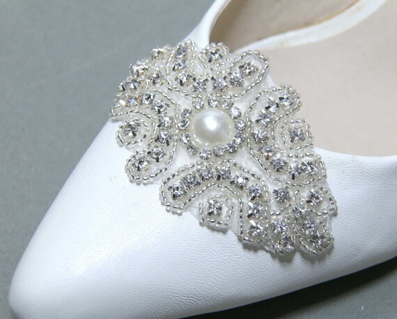 Items similar to A Pair Of Bridal Shoe Clips,Wedding Shoe clips ...