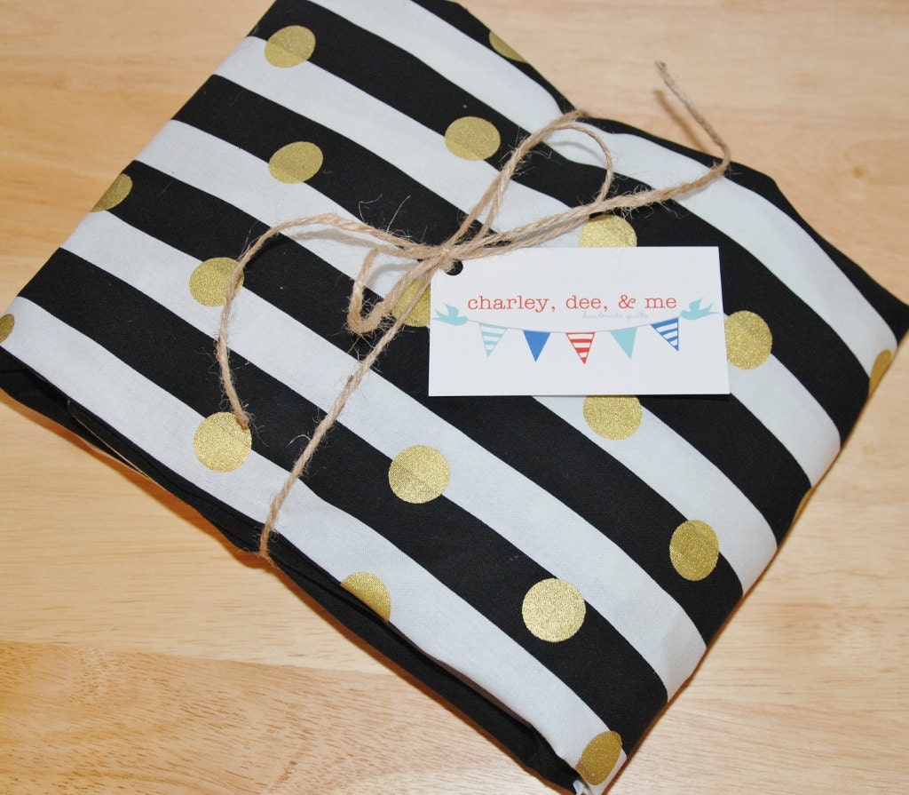 Gold Polka Dot Crib Sheet Free Shipping Baby Toddler