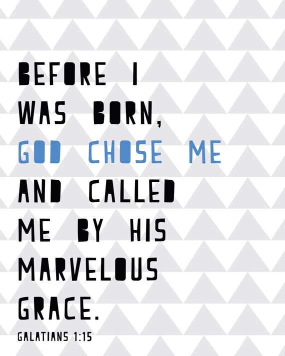 Items similar to God Chose Me 8x10 Printable Wall Art on Etsy