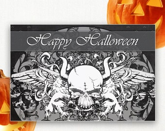 Popular items for happy halloween card on Etsy