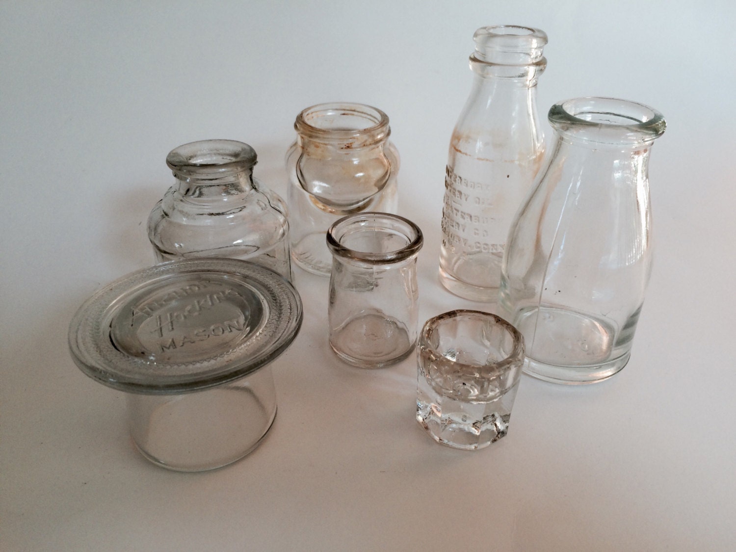 Lot of Vintage small Glass bottles
