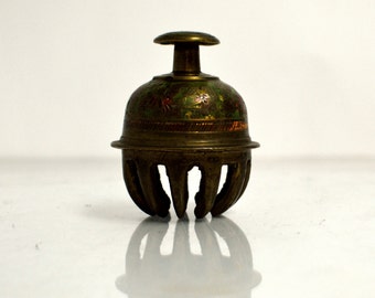 Items similar to ELEPHANT BELLS Antique Brass Sarna Bell String of 3 ...