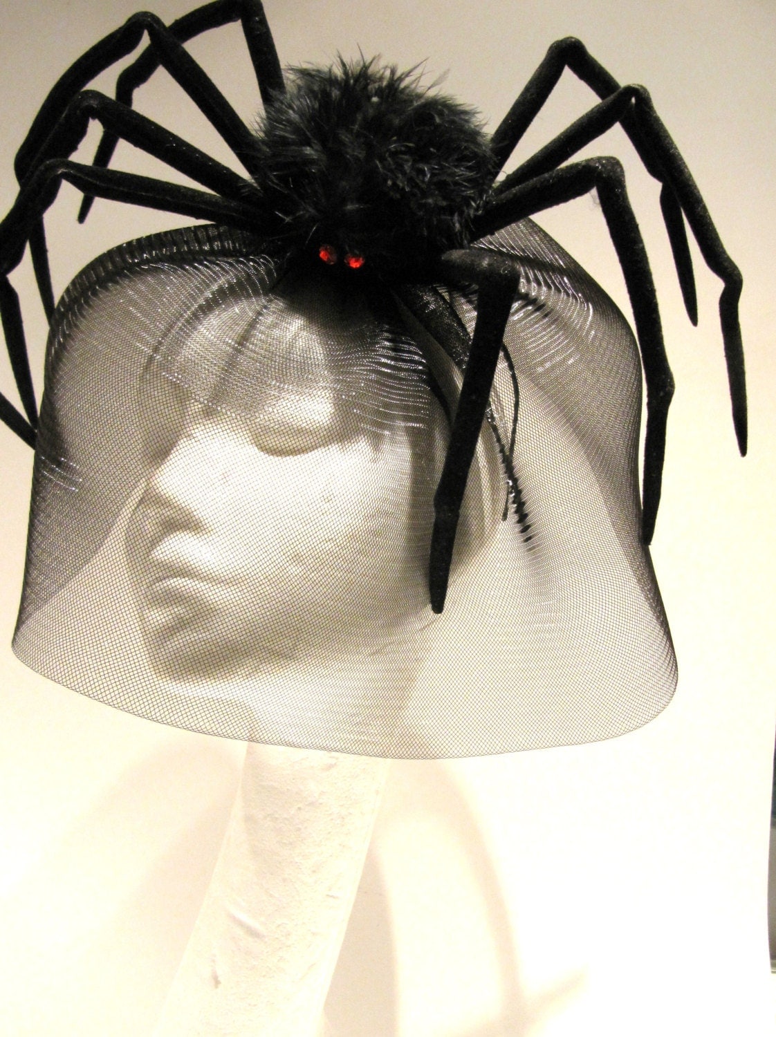 Spider Fascinator-Halloween Headband-Spider by doramarra on Etsy