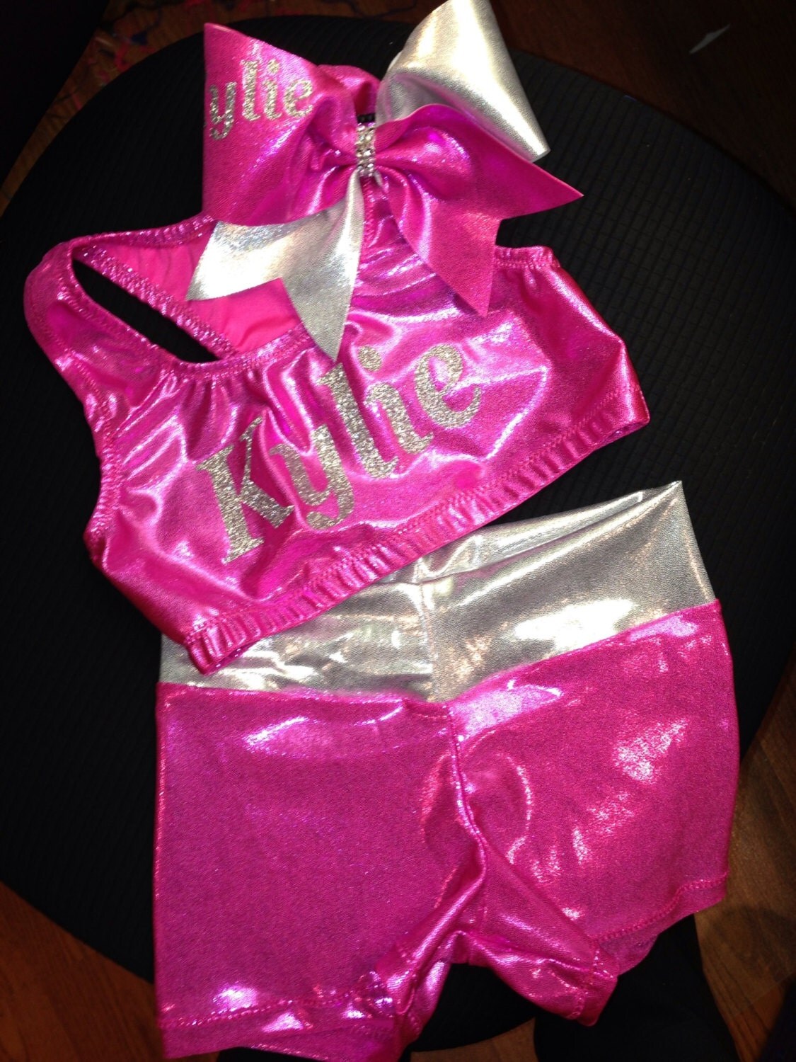 Cheer practice wear with custom name