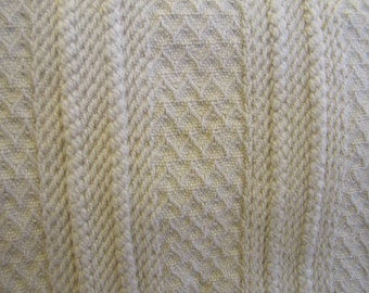 Cable Knit Patterned Upholstery Fabric, Upholstery Fabric, Cream ...