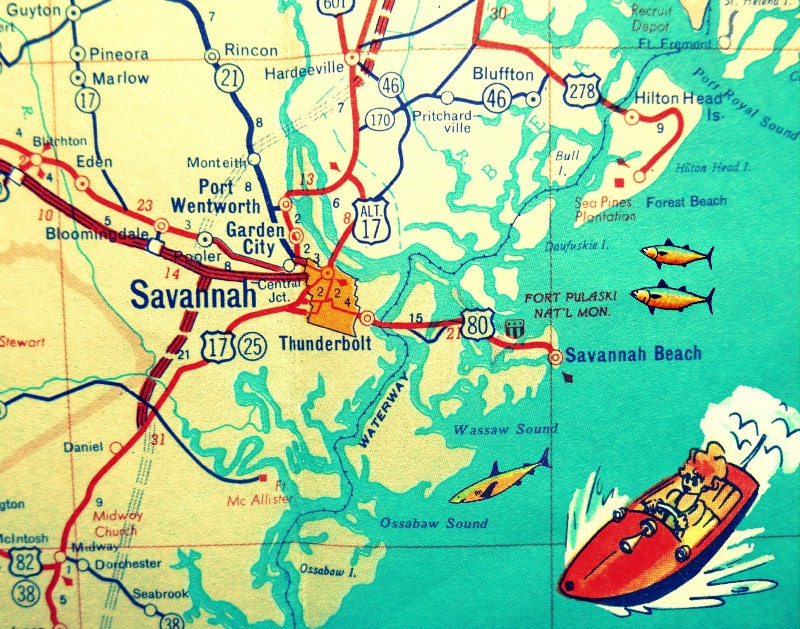 Savannah Map Savannah Georgia Map Print Hilton Head Island   Il Fullxfull.568079364 Azbq 