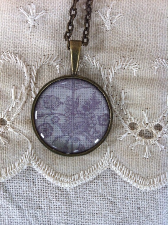 Items similar to Tapestry pendant necklace on Etsy