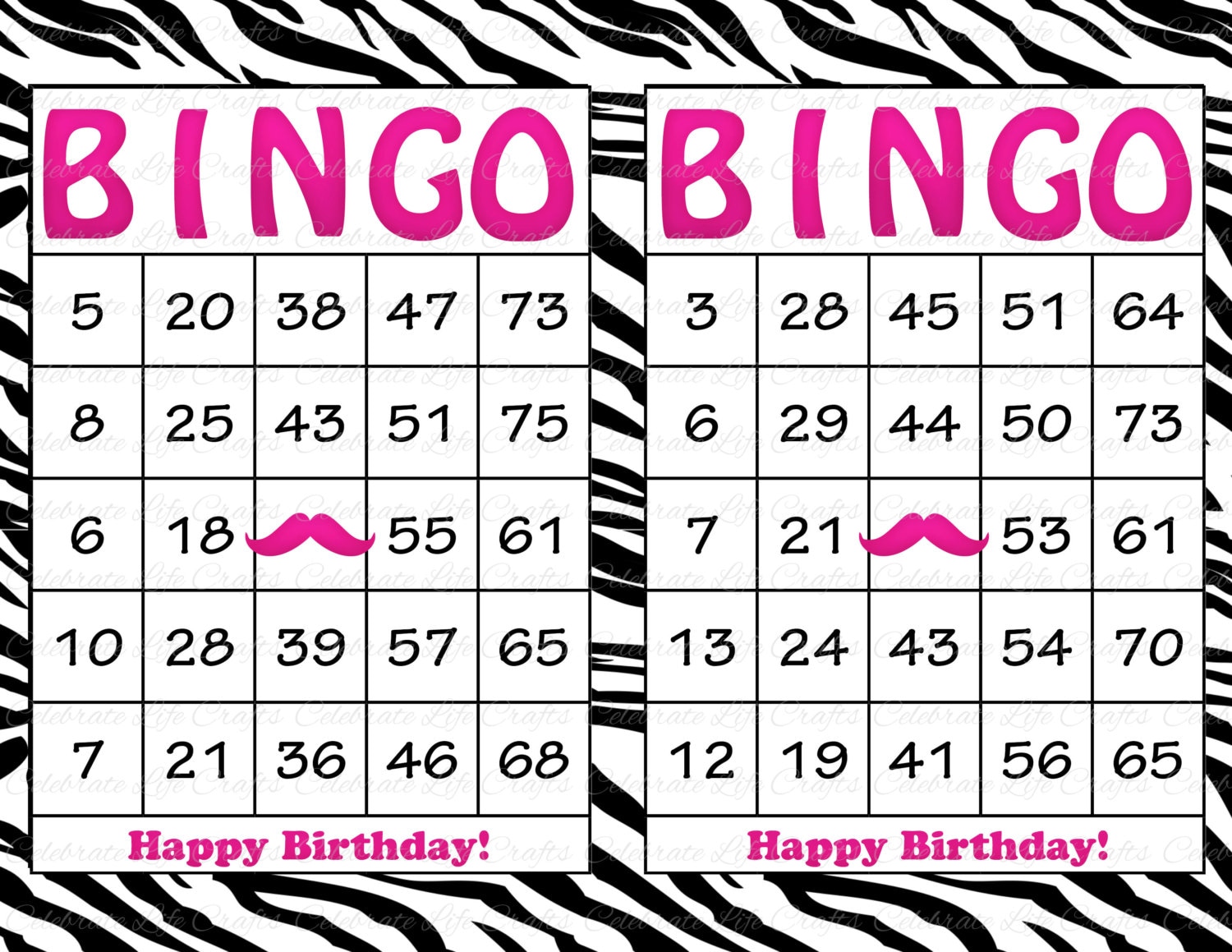 Foxwoods Birthday Bingo