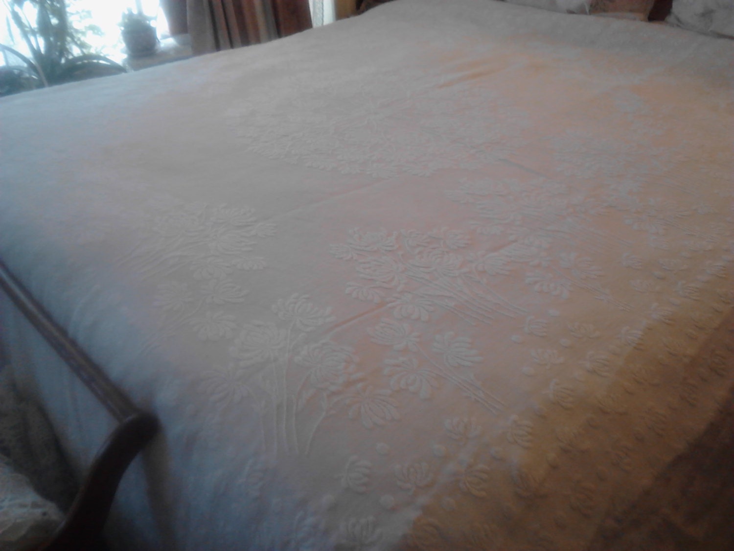 Vintage Counterpane Woven Cotton Bed Cover ECS