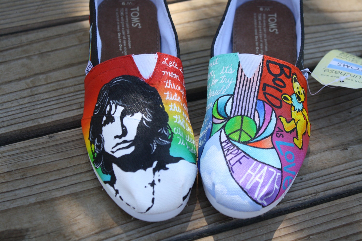 Hippie Vans Shoes Classic rock hippie original