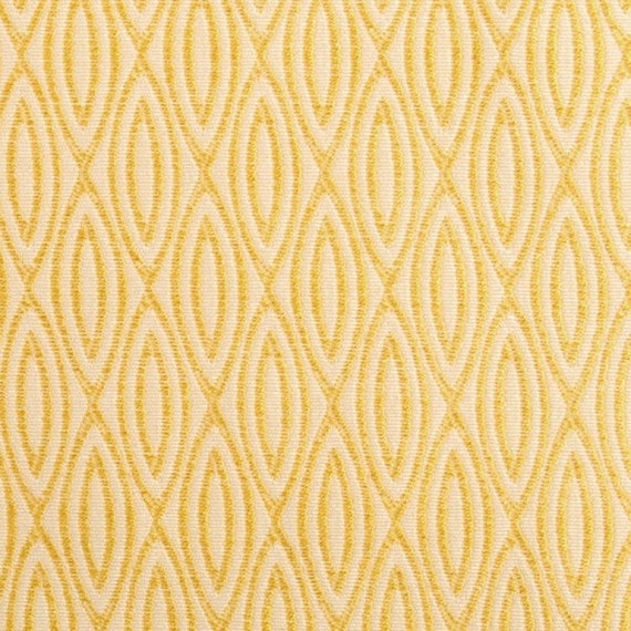 Lemon Yellow Geometric Upholstery Fabric by PopDecorFabrics
