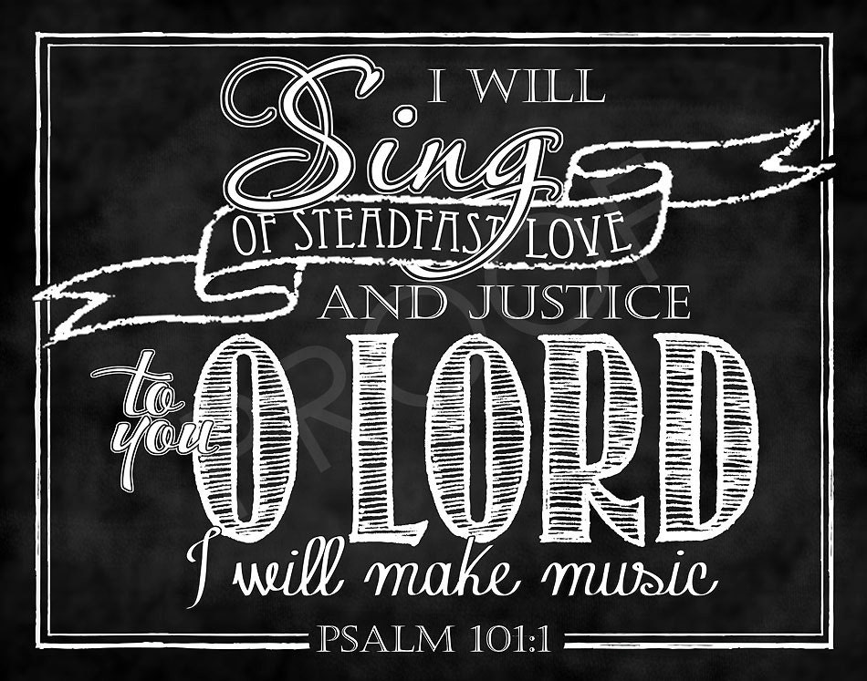 Scripture Chalkboard Art Psalm 1011