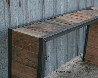 Console Table/Sofa Table. Steel/Reclaimed Wood. Minimalist. Mid Century. Urban/Modern, Custom. More options available. Vintage Industrial.