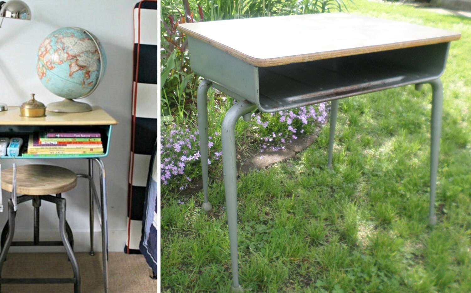 1960's School Desk Child's Brunswick Mid Century