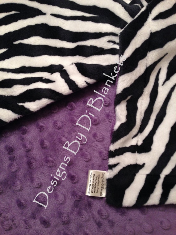 Minky Baby Blanket Kids Minky Blanket Zebra Baby Blanket