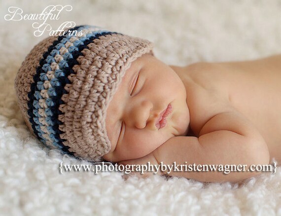 for cap for pattern baby crochet newsboy Hat Beanie Crochet Boy Crochet Baby Cap Hat Visor Pattern Five Newsboy