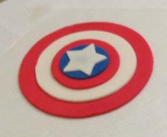 captain america shield christmas tree topper