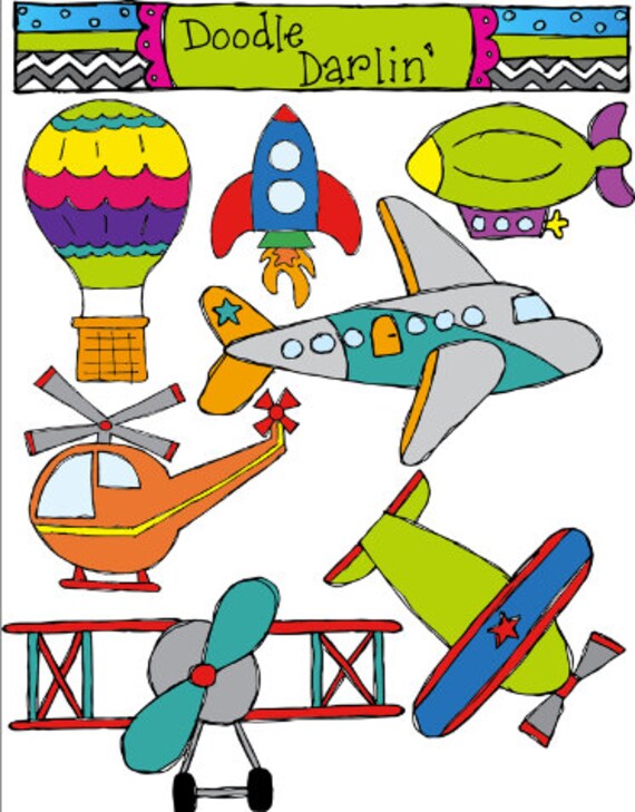 Items similar to In The Air Transportation Clipart on Etsy